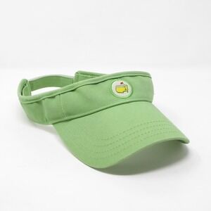 Magnolia Lane Masters Golf Visor Hat Green Embroidered Logo Adjustable Cotton